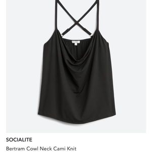 Cowl neck tank top